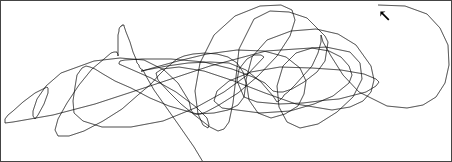 Similar to the first of these three, but centering more around the middle and showing some wandering circles